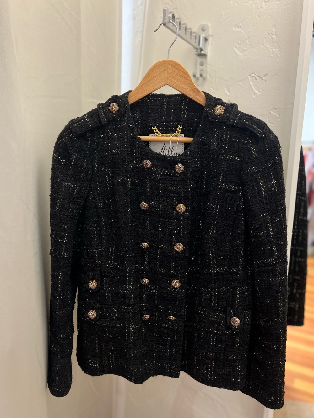 Milly Tweed Double Breasted Jacket